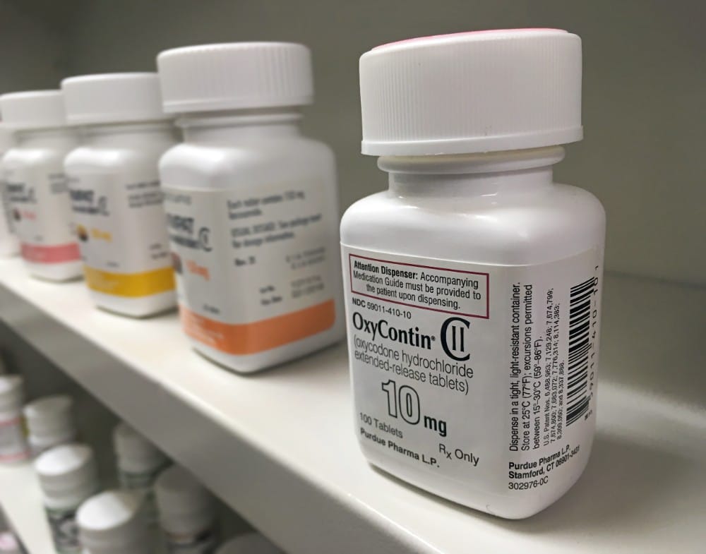 A bottle of OxyContin